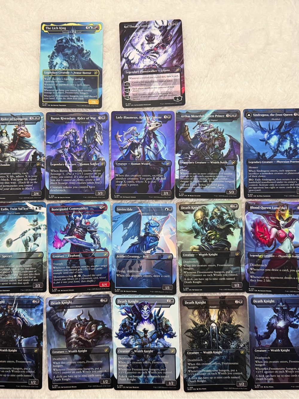 World of Warcraft lich king mtg Sauron proxy deck